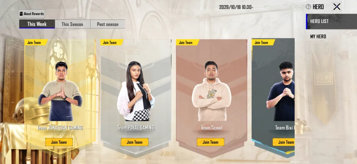 screenshot of BGMi surviver series in game