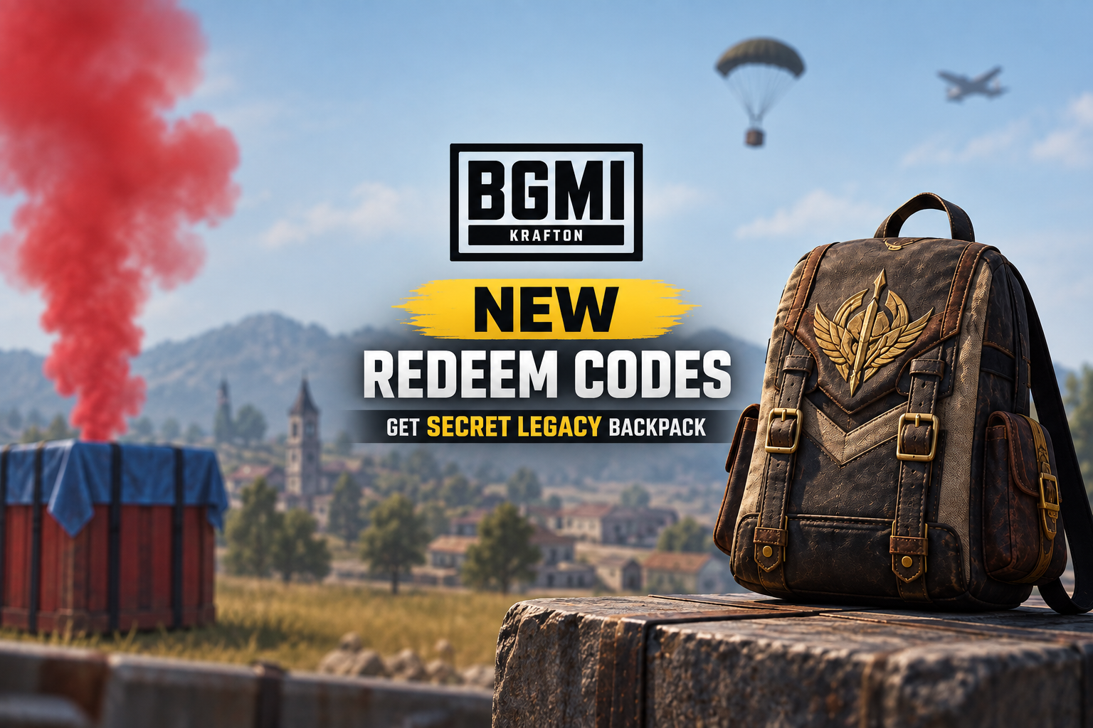 BGMI Secret Legacy Backpack Redeem Codes Out Now
