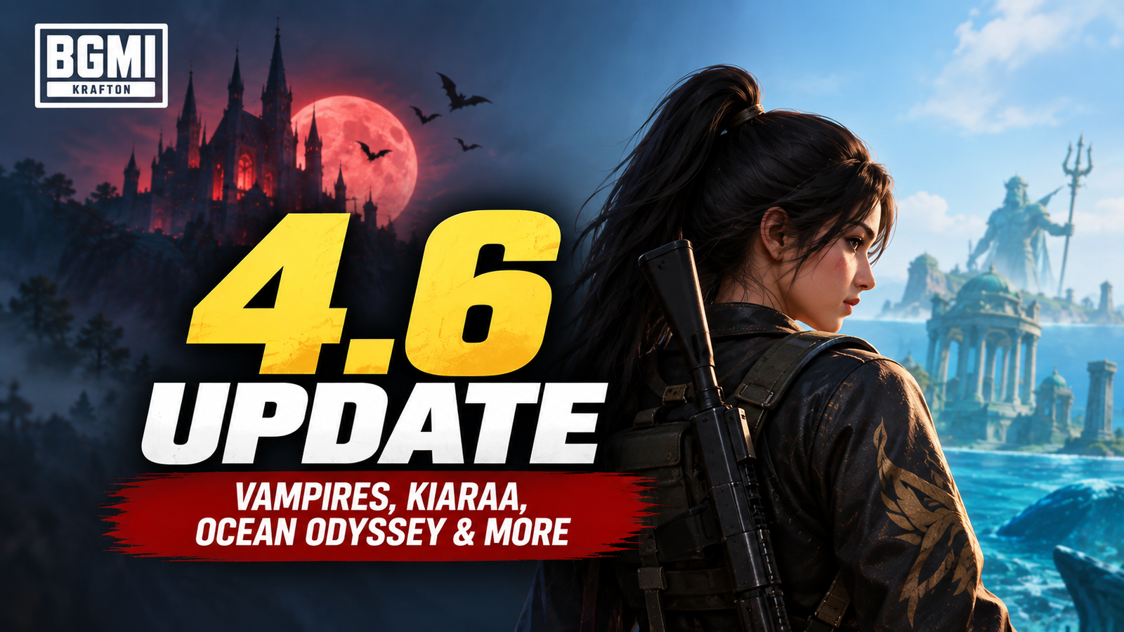 BGMI 4.6 Update: Vampire Mode, Kiaraa, One Punch Man
