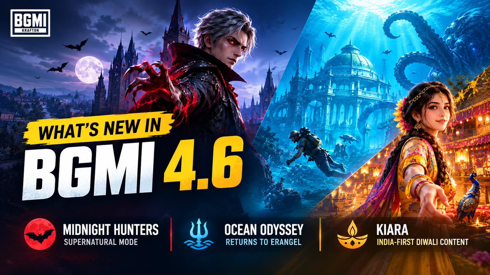 BGMI 4.6 Update: Midnight Hunters And Kiaraa Are Here